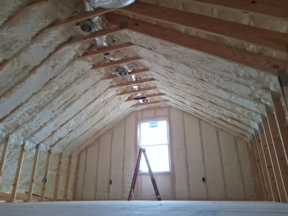 Spray foam roofing application for Crawl Space Insulation project in Vancleave